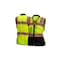 Pyramex Women's Safety Vest, Class 2, Hi-Vis Lime, Size M RVZF6110M - alternate 1
